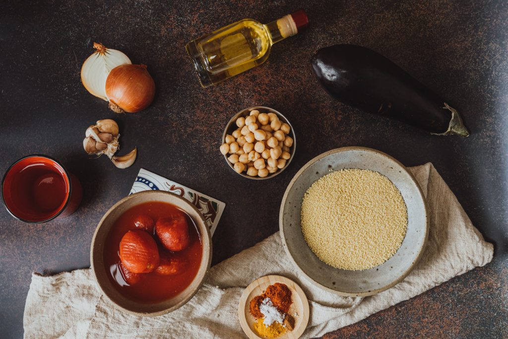 Couscous with vegetables and chickpeas