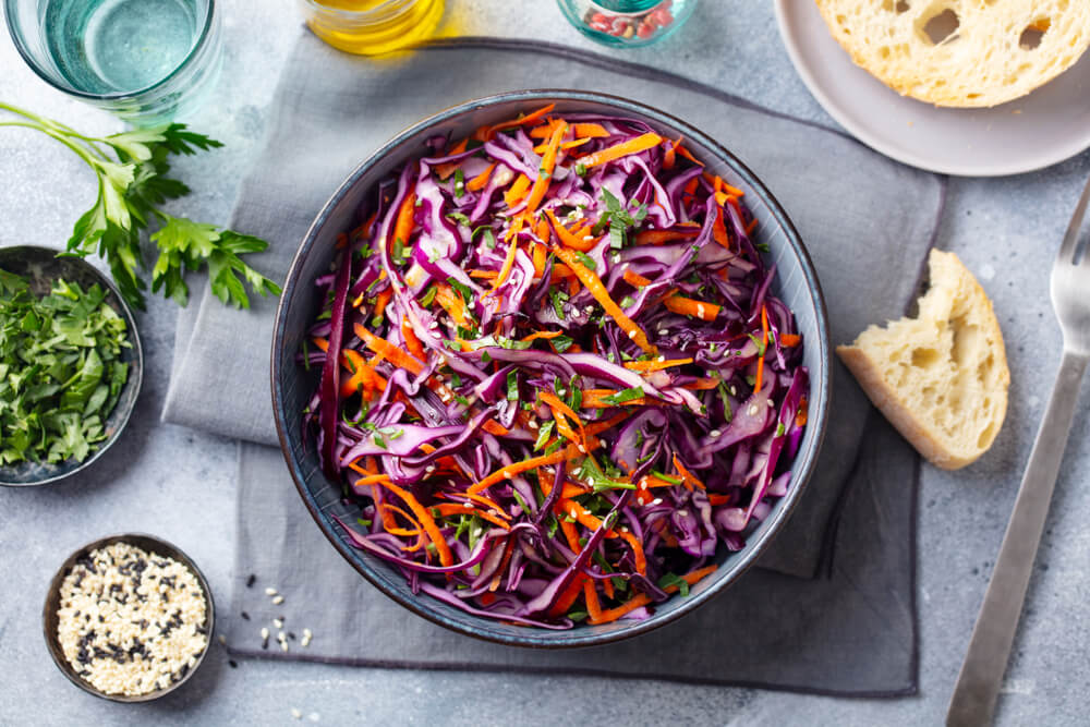 Red cabbage salad.